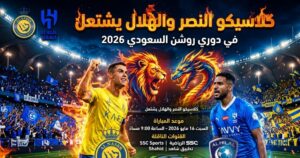 كلاسيكو النصر والهلال 2026 يشعل دوري روشن.. تفاصيل موعد القمة المرتقبة والقنوات الناقلة لمواجهة لا تُفوّت