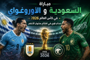 مباراة السعودية والأوروغواي في كأس العالم 2026.. صدام قوي في افتتاح مشوار الأخضر