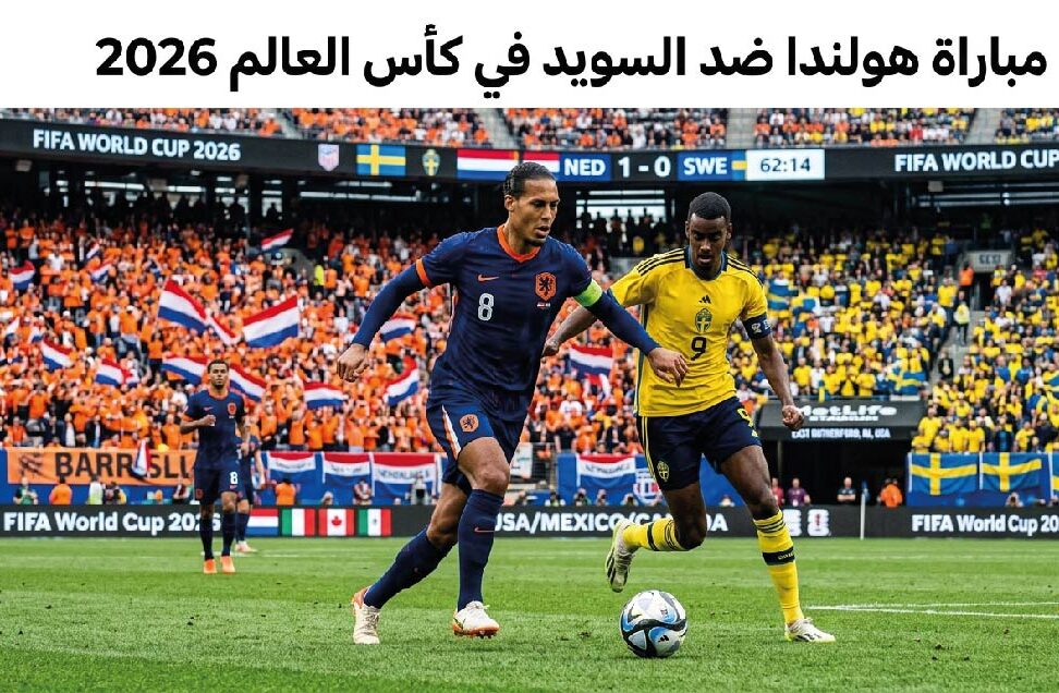 القمة الأوروبية المنتظرة.. موعد مباراة هولندا والسويد في مونديال 2026 والقنوات الناقلة