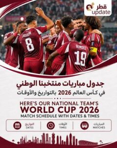 متى يلعب منتخب قطر مباراته القادمة بعد مونديال 2026؟.. الموعد الرسمي والتفاصيل