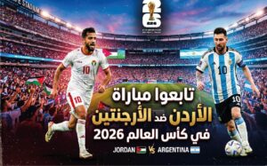 كيفية مشاهدة مباراة الأردن ضد الأرجنتين اليوم في كأس العالم 2026 عبر القنوات الناقلة