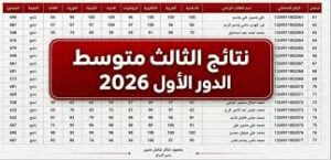 رابط نتائج الثالث المتوسط 2026 العراق عبر موقع نتائجنا.. تحميل كشوف PDF لجميع المحافظات