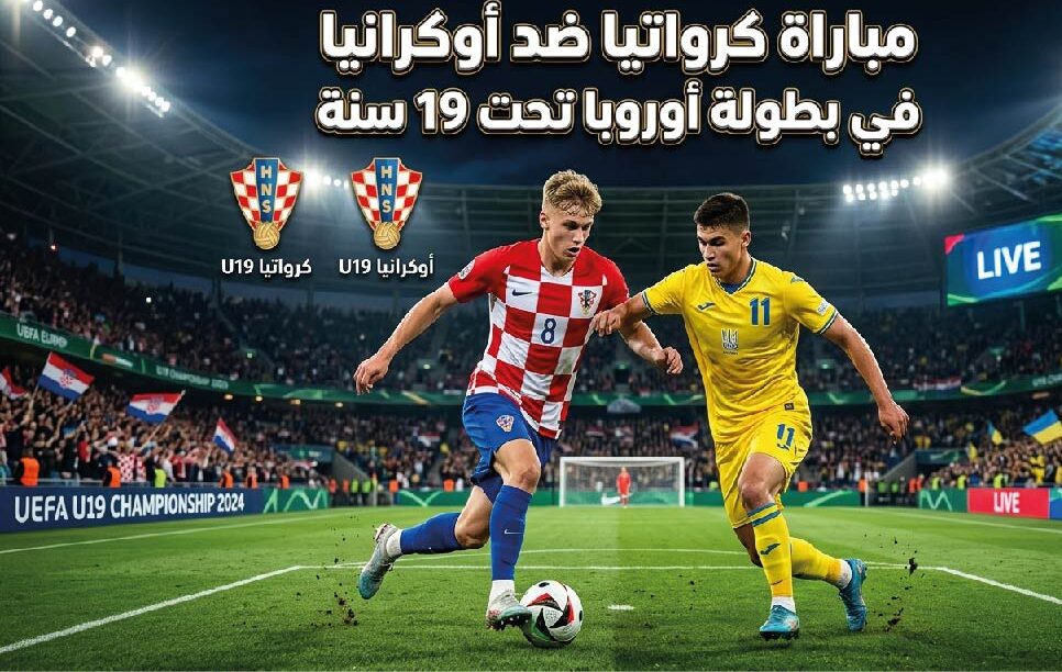 موعد مباراة كرواتيا ضد أوكرانيا اليوم في بطولة أوروبا للشباب والتشكيل المتوقع