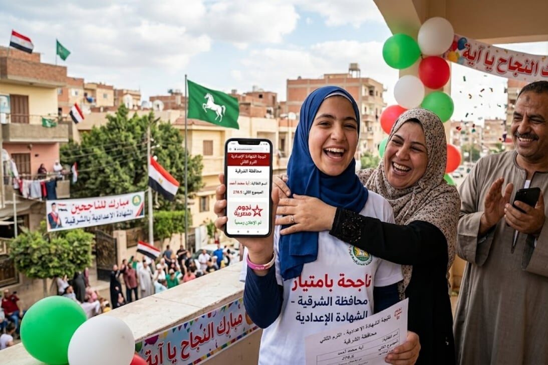 نتيجة الصف الثالث الإعدادي محافظة الشرقية 2026 برقم الجلوس.. الرابط الرسمي للاستعلام nateega.sharkia.gov.eg