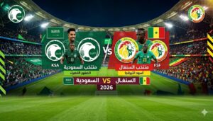 موعد مباراة السعودية والسنغال الودية 2026 والقنوات الناقلة والمعلق الرسمي استعدادًا لكأس العالم