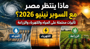 ماذا ينتظر مصر مع السوبر نينيو 2026؟.. تأثيرات محتملة على المياه والكهرباء والزراعة