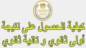 رسمياً الآن.. نتيجة الصف الأول والثاني الثانوي 2026 بالدرجات الكاملة عبر الرابط الإلكتروني
