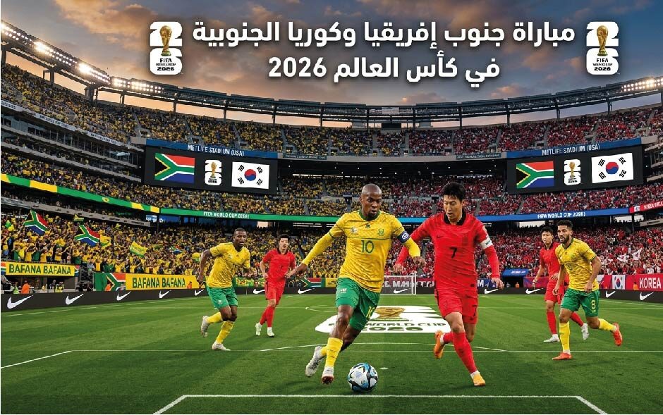 القنوات الناقلة لمباراة جنوب إفريقيا أمام كوريا الجنوبية وموعد انطلاق اللقاء
