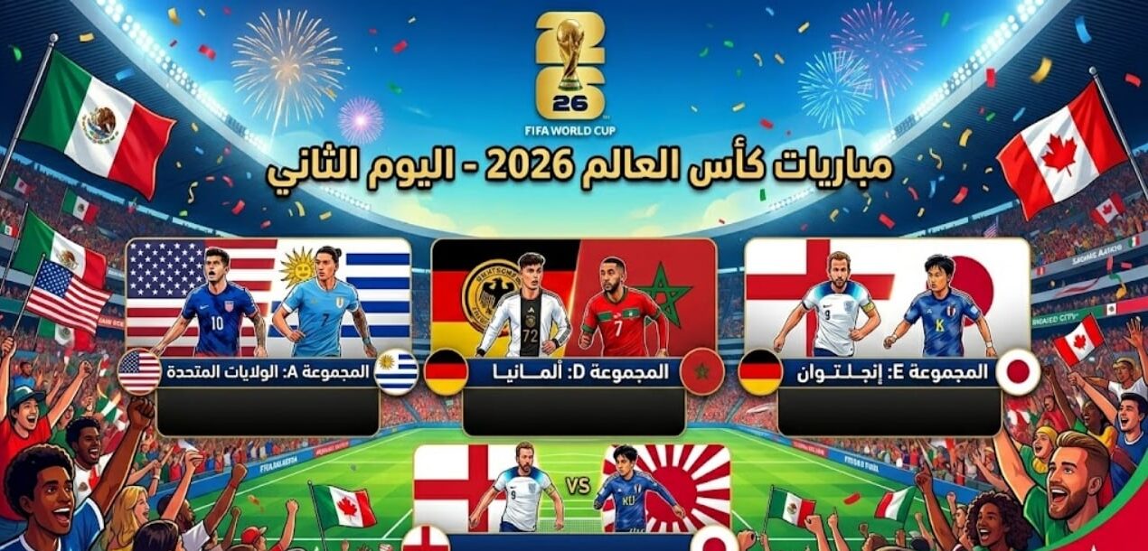 جدول مباريات كأس العالم 2026 في اليوم الثاني ومواعيد المواجهات المرتقبة وأقوى لقاءات الجولة الثانية