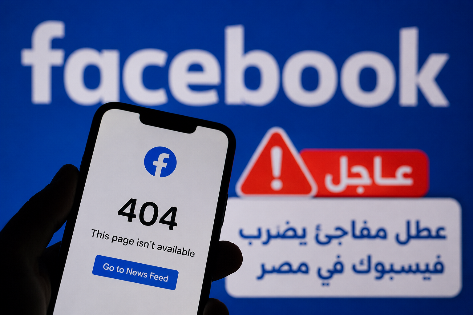 عطل مفاجئ في فيسبوك وماسنجر يربك المستخدمين في مصر وسط شكاوى من توقف الخدمة بالكامل