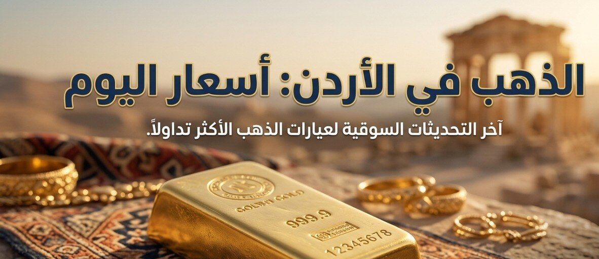 أسعار الذهب في الأردن اليوم ترتفع.. كم سجل عيار 21 والجنيه الذهب والسبائك؟