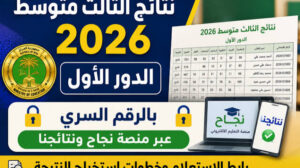 رابط نتائج الثالث المتوسط 2026 العراق بالاسم ورقم الامتحاني لجميع المحافظات