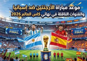 القنوات الناقلة لنهائي كأس العالم 2026 بين الأرجنتين وإسبانيا وموعد انطلاق المباراة