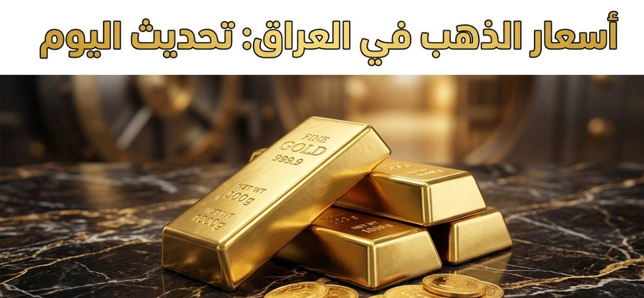 أسعار الذهب اليوم في العراق 22 يوليو 2026.. ارتفاع جديد في سعر الجرام والمثقال