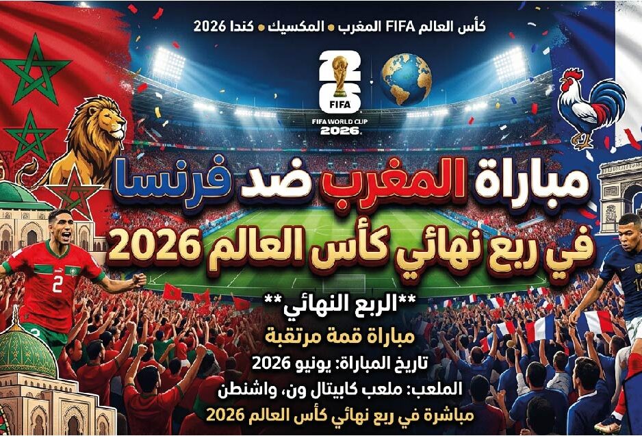 موعد مباراة المغرب ضد فرنسا في ربع نهائي كأس العالم 2026 والقنوات الناقلة