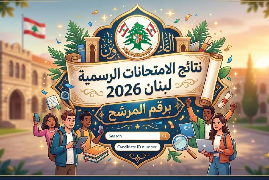 استعلم عن نتائج الامتحانات الرسمية لبنان 2026 برقم المرشح عبر الموقع الرسمي