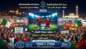 شاهد مباراة البرتغال وإسبانيا مجانًا عبر القناة الجزائرية الأرضية.. التردد الجديد وموعد اللقاء