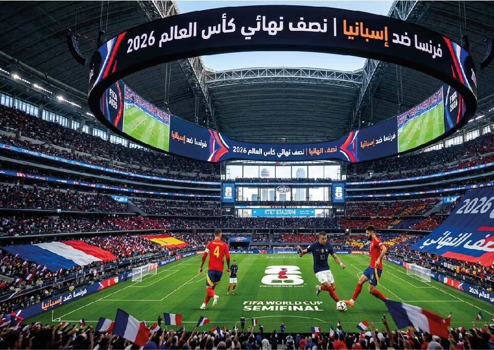 القنوات الناقلة لمباراة فرنسا وإسبانيا اليوم في نصف نهائي كأس العالم 2026 وموعد انطلاقها