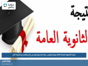نتيجة الثانوية العامة 2026 برقم الجلوس.. رابط الدستور الرسمي للاستعلام عن النتيجة الآن