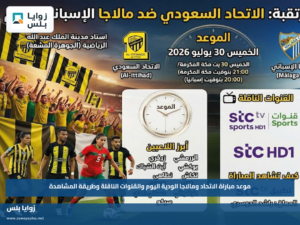 موعد مباراة الاتحاد ومالاجا الودية اليوم والقنوات الناقلة وطريقة المشاهدة