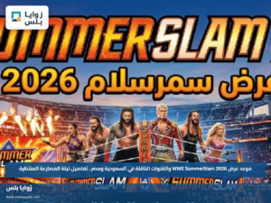 موعد عرض WWE SummerSlam 2026 والقنوات الناقلة في السعودية ومصر.. تفاصيل ليلة المصارعة المنتظرة