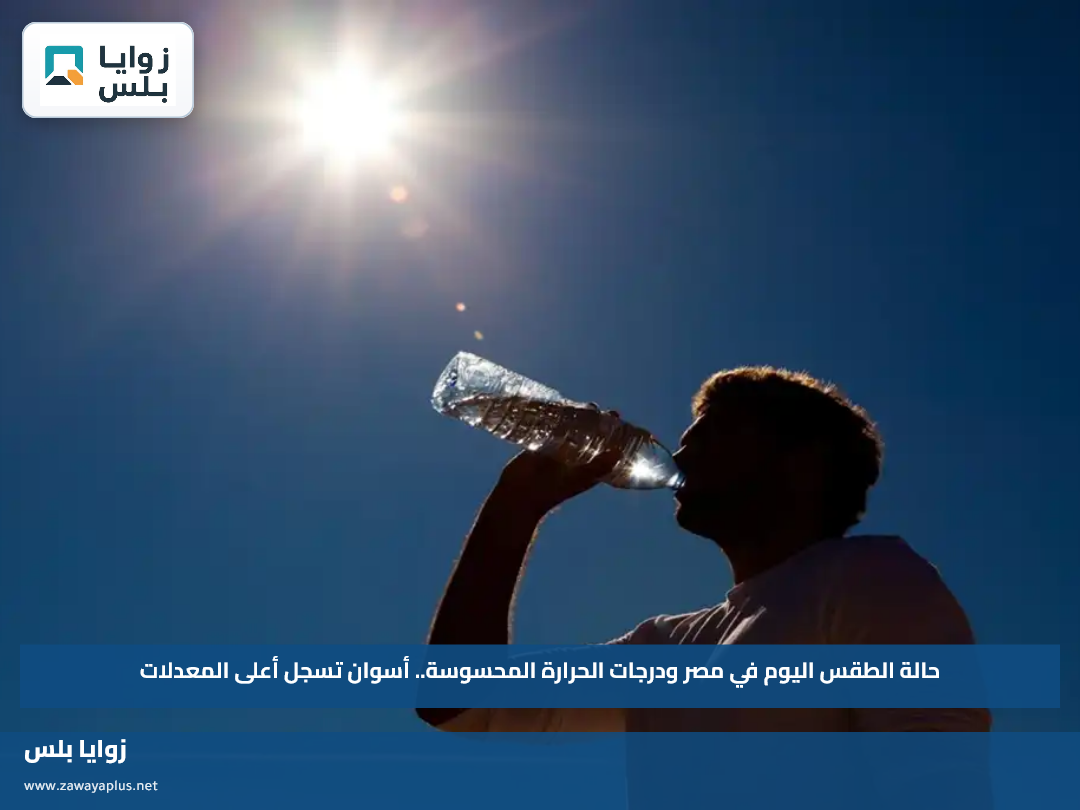 حالة الطقس اليوم في مصر ودرجات الحرارة المحسوسة.. أسوان تسجل أعلى المعدلات