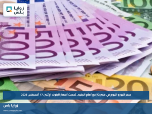 سعر اليورو اليوم في مصر يتراجع أمام الجنيه.. تحديث أسعار البنوك الإثنين 17 أغسطس 2026