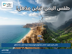 طقس اليمن اليوم.. أمطار رعدية ورياح قوية وحرارة شديدة تضرب عدة مناطق