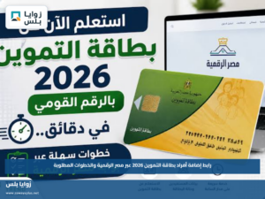 رابط إضافة أفراد بطاقة التموين 2026 عبر مصر الرقمية والخطوات المطلوبة