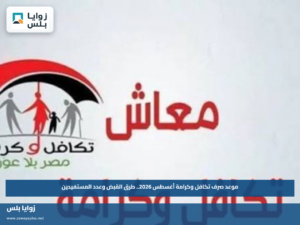 موعد صرف تكافل وكرامة أغسطس 2026.. طرق القبض وعدد المستفيدين