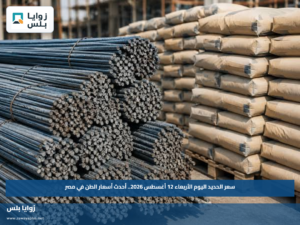 سعر الحديد اليوم الأربعاء 12 أغسطس 2026.. أحدث أسعار الطن في مصر