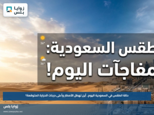 حالة الطقس في السعودية اليوم.. أين تهطل الأمطار وأعلى درجات الحرارة المتوقعة؟