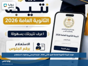 موعد نتيجة الثانوية العامة الدور الثاني 2026.. الرابط الرسمي وخطوات الاستعلام
