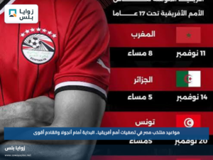 مواعيد منتخب مصر في تصفيات أمم أفريقيا.. البداية أمام أنجولا والقادم أقوى