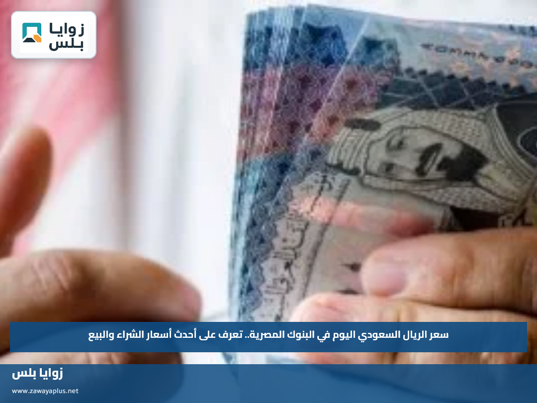سعر الريال السعودي اليوم في البنوك المصرية.. تعرف على أحدث أسعار الشراء والبيع
