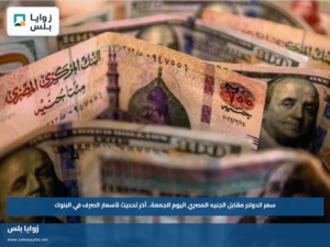 سعر الدولار مقابل الجنيه المصري اليوم الجمعة.. آخر تحديث لأسعار الصرف في البنوك