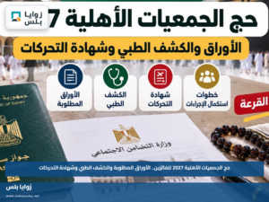 حج الجمعيات الأهلية 2027 للفائزين.. الأوراق المطلوبة والكشف الطبي وشهادة التحركات