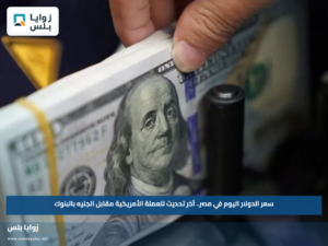 سعر الدولار اليوم في مصر.. آخر تحديث للعملة الأمريكية مقابل الجنيه بالبنوك