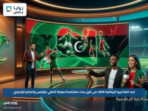 تردد قناة ليبيا الرياضية 2026 على نايل سات لمشاهدة مباراة الأهلي طرابلس وكمكم الزنجباري